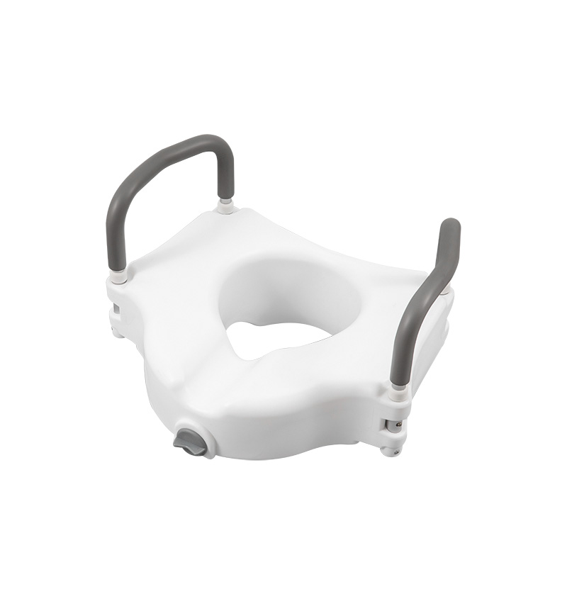 قفل E-Z اضافه کردن ارتفاع 5 اینچ صندلی توالت با بازوهای قابل جابجایی